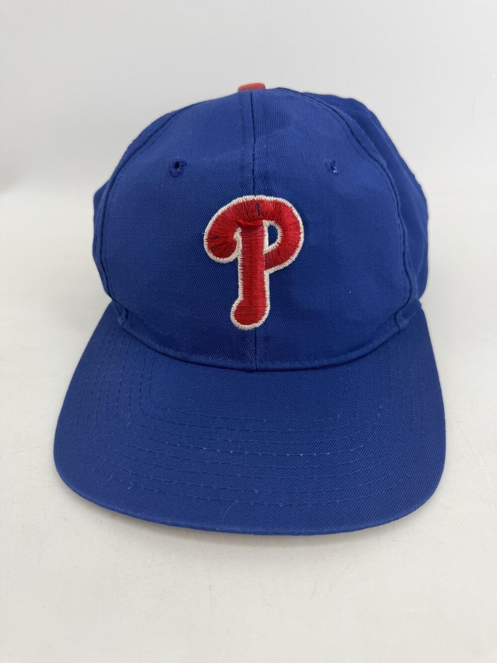 VTG Philadelphia Phillies MLB Hat Cap Mens One Size Blue Snap Back Competitor
